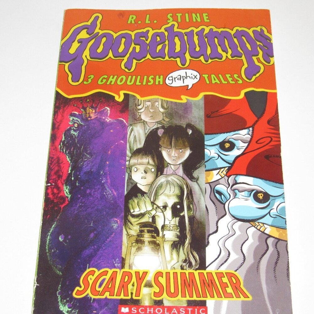 📚 Goosebumps Graphix – Scary Summer – R.L. Stine – 3 Ghoulish Tales – Scholasti